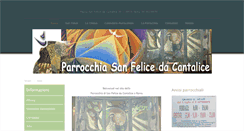 Desktop Screenshot of parrocchiasanfelice.org